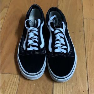 Black and white vans
